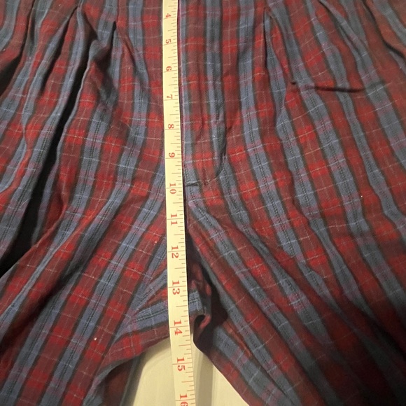 Vintage 80s G Pellini Plaid High Waisted Pants Straight Leg Size 11/12 - Picture 9 of 9